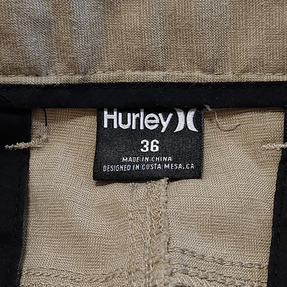 Hurley Turner Walk Shorts 38" Waist Khaki Tan Textured Casual Chinos MWS0005850 - Picture 6 of 8